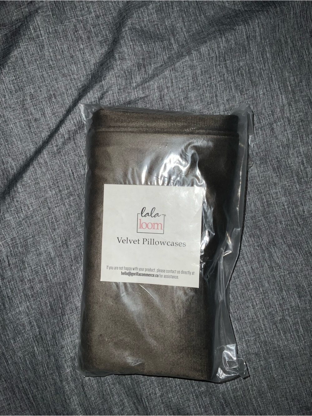 Lala Loom Velvet Pillowcases — Rich Brown Velvet